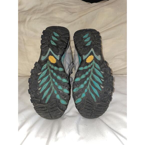 The North Face Women Mid Goretex Waterproof Hiking Boots Turquoise Gray 7.5 - Picture 11 of 12